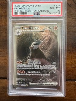2025 pokemon blk Excadrill ex SIR PSA 10