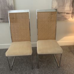 Pair Of Milo Baughman  Fir Thayer Coggin Chairs