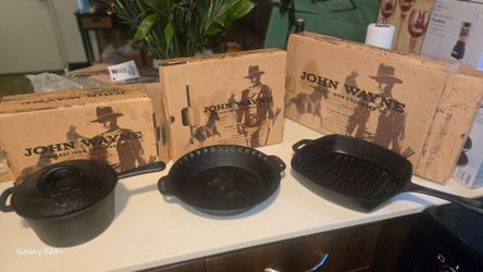 🤠 John Wayne Cast Iron Cookware Collection – $100 OBO