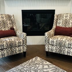 Accent Chairs - Jonette Wingback Chairs