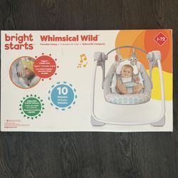 Bright Starts Whimsical Wild Portable Baby Swing 