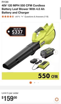 Ryobi leaf blower