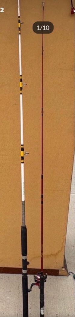 2 fishing poles white hawk by master& Shakespeare easy cast