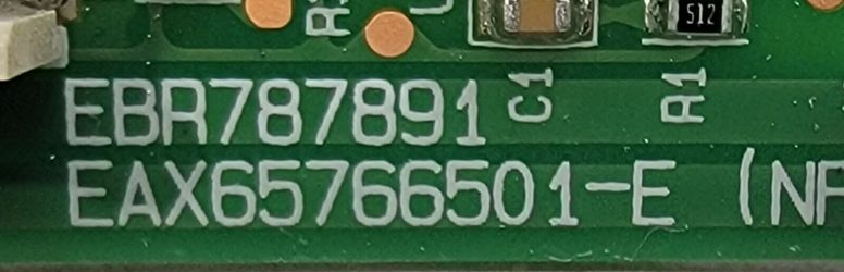 USED Genuine Dryer LG Control Board Part#EBR78789101