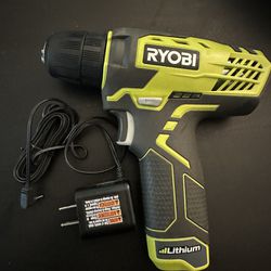 RYOBI 8V Lithium-Ion Cordless Drill with Charger