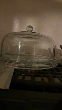 Glass Cake Container