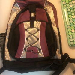 Purple Burgundy Backpack