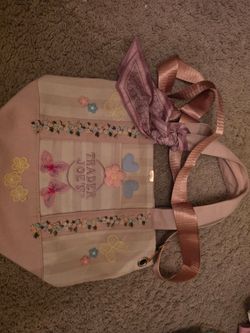 Pink trader joe bag