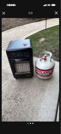 MR HEATER 18,000btu Propane Cabinet Heater w/Full Tank