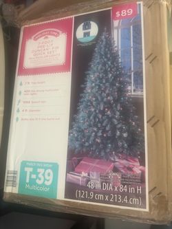 Holiday Time 7-Foot Pre-Lit Duncan Fir Christmas Tree