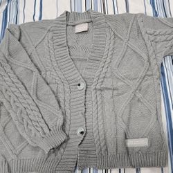 The Tortured Poets Department Gray Cardigan M/L Medium/Large