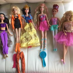 Dolls Winx Stella/Ariel/Barbie/Jasmin/Snow White