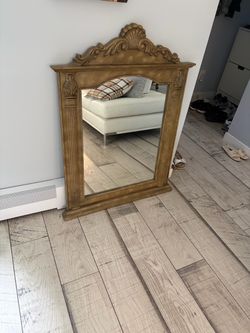 Vanity with the mirror