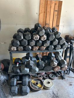 Used Dumbbells $1 per LB local pick up only
