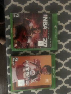 Xbox one games 2k20 in madden 20 offer me a price for both are will sell separate