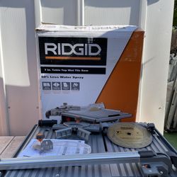 RIDGID 6.5 Amp 7 in. Blade Corded Table Top Wet Tile Saw
