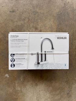 New Kohler Aderlee 4” Centerset Bathroom Faucet R21546-4D-CP