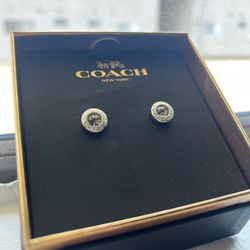 COACH Silver Earrings