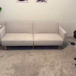 Beautiful Light Grey Futon