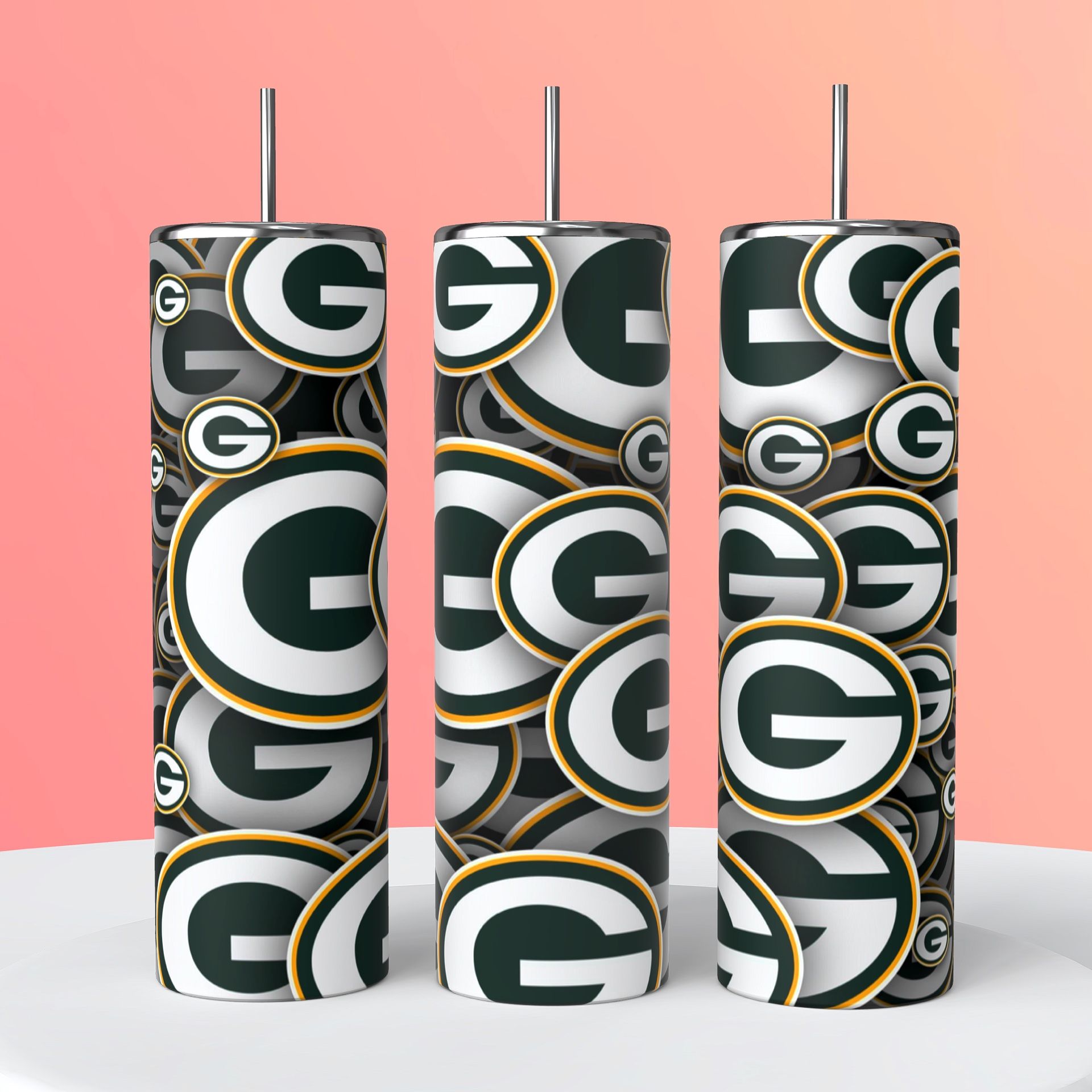 Green Bay Packers Football Tumbler