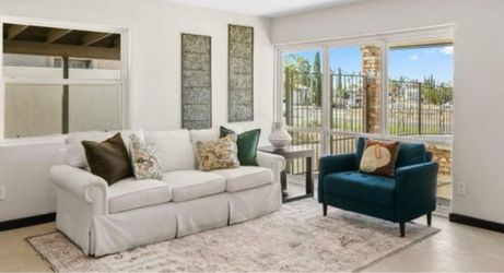 Sofa and Accent Chair