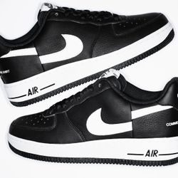 Nike Supreme x Comme des Garçons x Air Force 1 Low Black VNDS (2018)