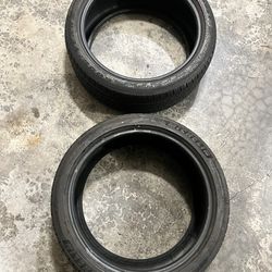 Lot Of 2 Mismatched 245/40R19 Michelin & Goodyear Tires