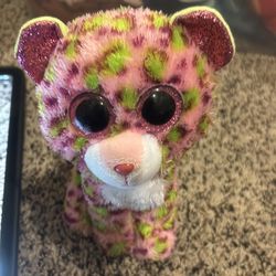 TY beanie boos Lainey the Pink leopard stuffed animal