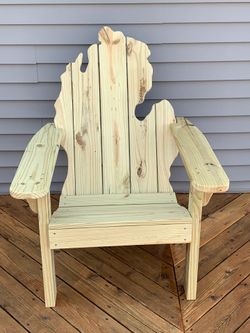 Michigan Adirondack chair