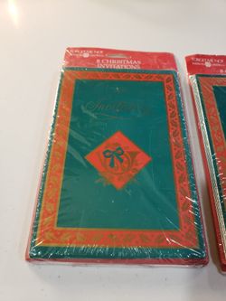 Vintage Christmas Invitations Rare! 🎄