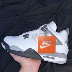 Jordan 4 White Cement