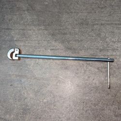 Basin Nut Wrench: Alloy Steel, Chrome, 1 1/4 in/3/8 in Wrench Size, 16