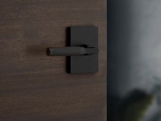 Kwikset Prava Matte Black Bed/bath Reversible Door Handle