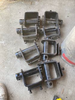 Lot of (8) 4" Flatbed Trailer Cargo Strap Winches - Clean Condition