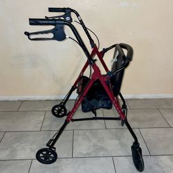 Aluminum Rollator, 6" Caster. Walker, Mobility Gainer, Caminador, Andadera Para Adultos 