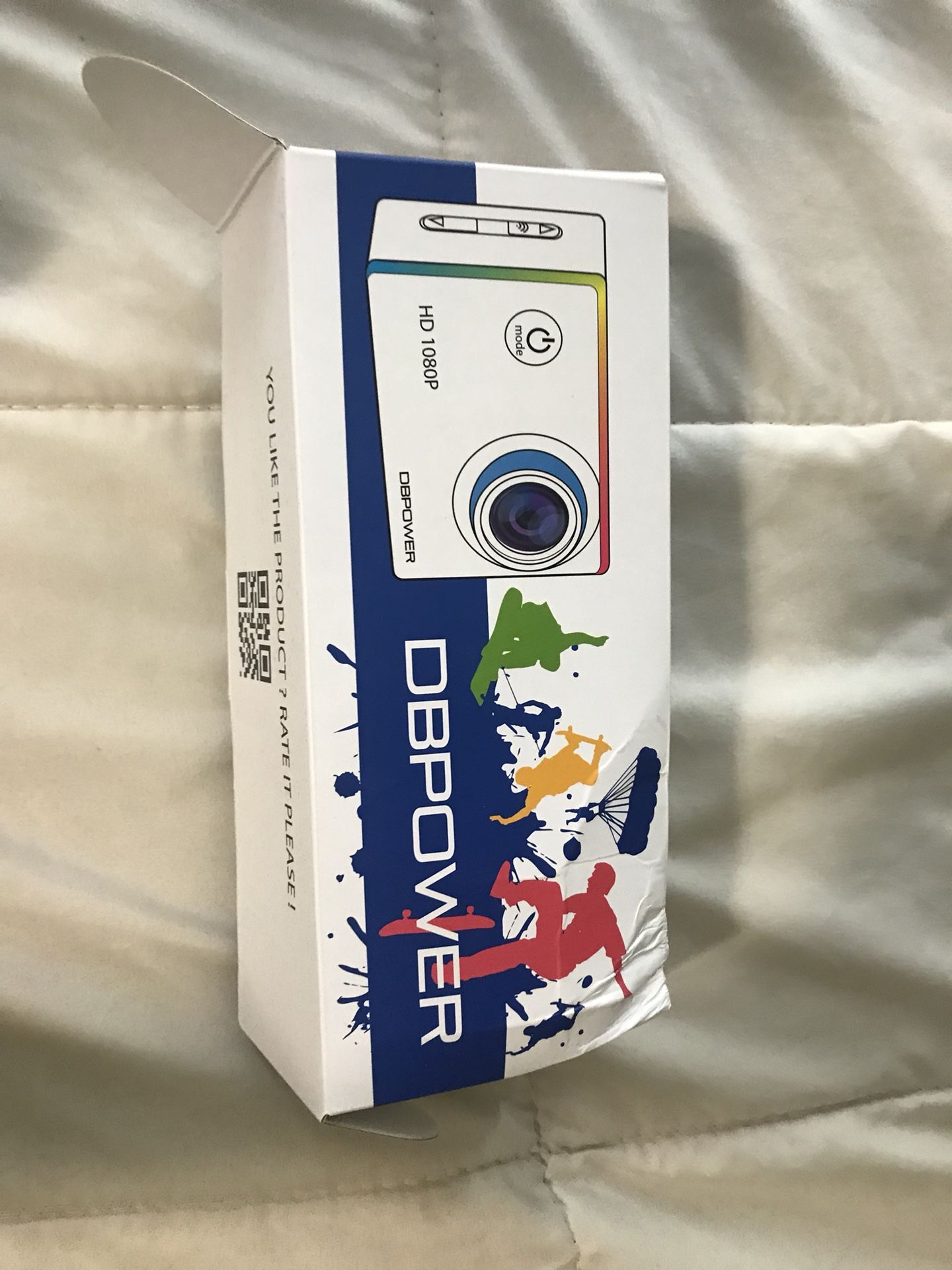 DB 1080p Action Camera with Accessories and Travel Case
