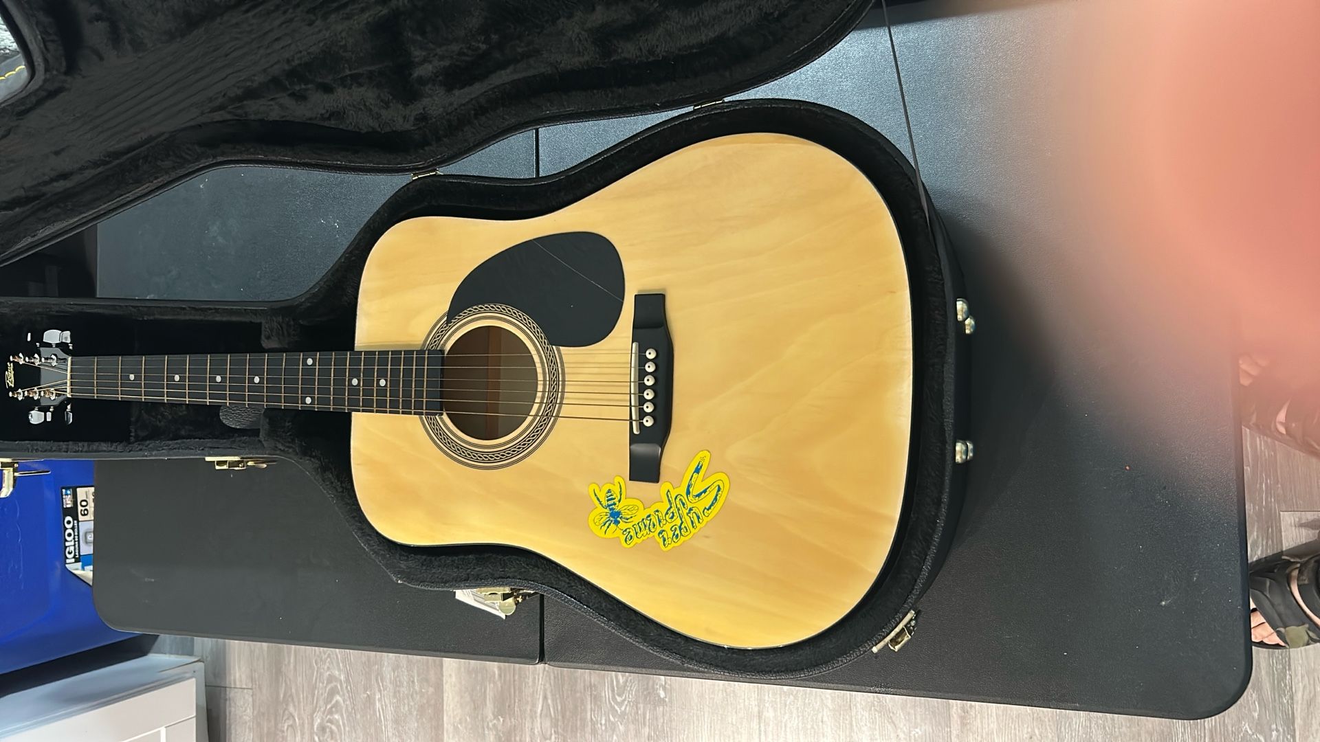Acoustic Electric Guitar With Amplifier