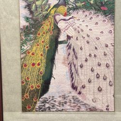 Framed Chinese Silk Embroidery Artwork 