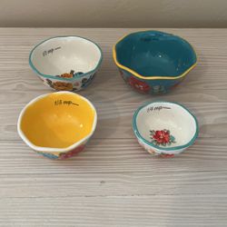 Pioneer Woman Ceramic Measuring Cups 
