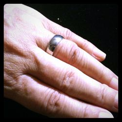 Stainless steel ladies wedding band Size 7