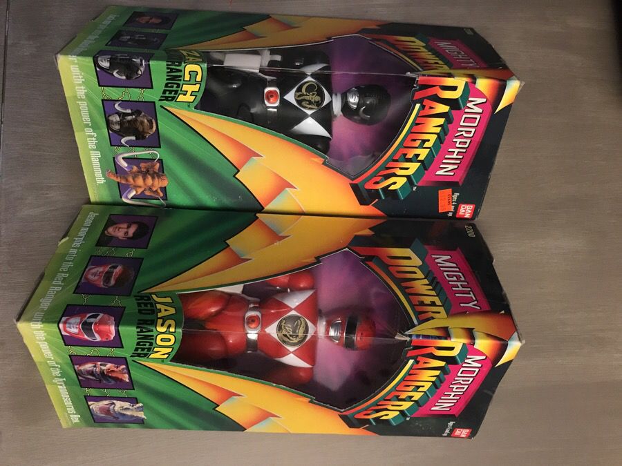 1993 red and black ranger action figure