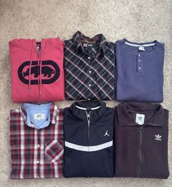 Men's Mixed Apparel - (North Face, Jordan, Adidas, Ecko