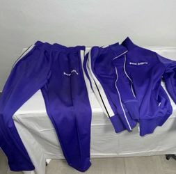 Palm Angels Purple Sweatpants & Joggers Set