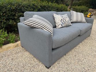 Gray Fabric Two-Seat Sofa