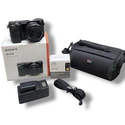 Sony A6100 Mirrorless Digital Camera Kit With Box 