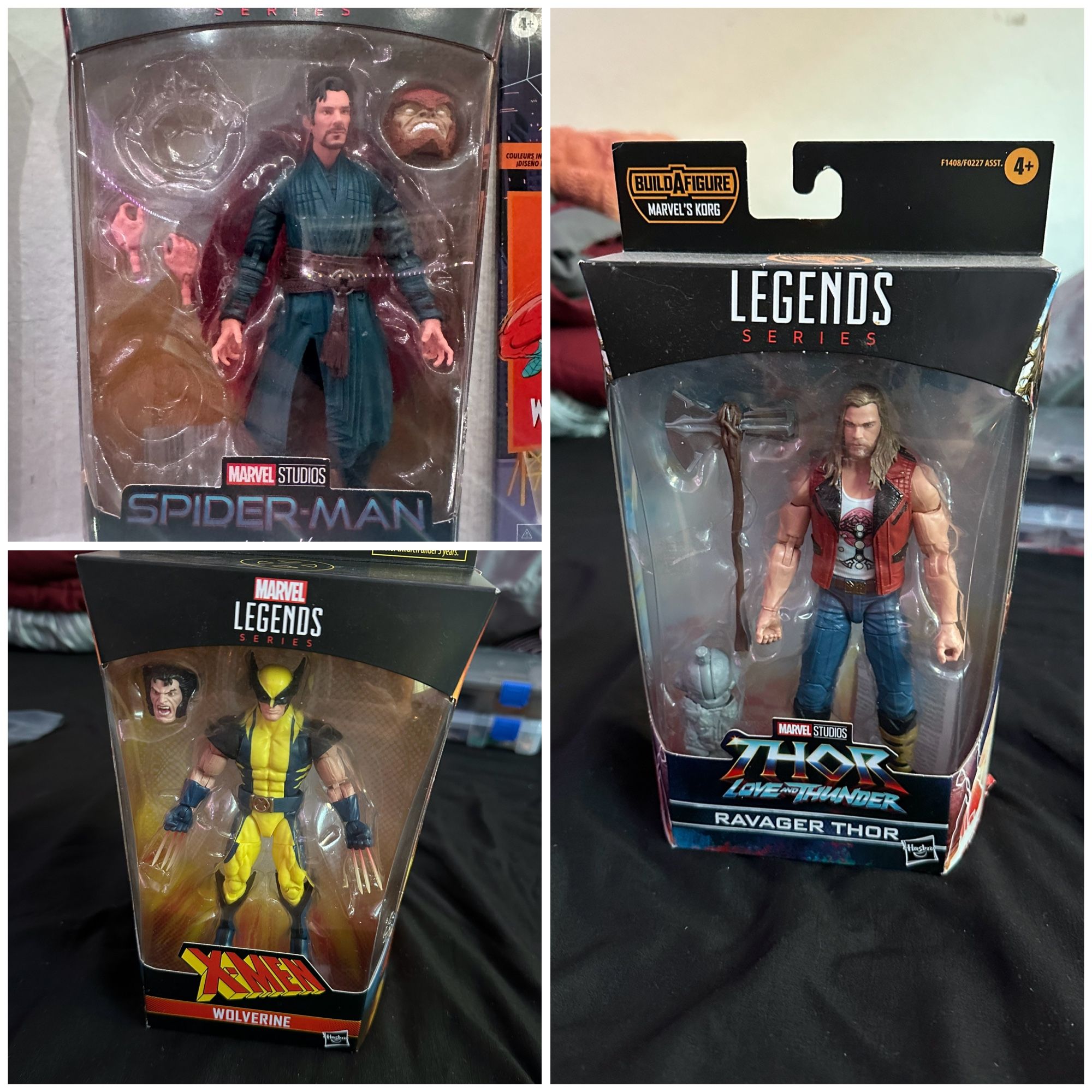 Marvel Legends Figure Lot – Doctor Strange, Wolverine & Thor (Ravager Thor)