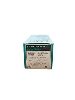 Lightolier Sunrise slide Preset dimmer ZP600 W White 120v 2 Way