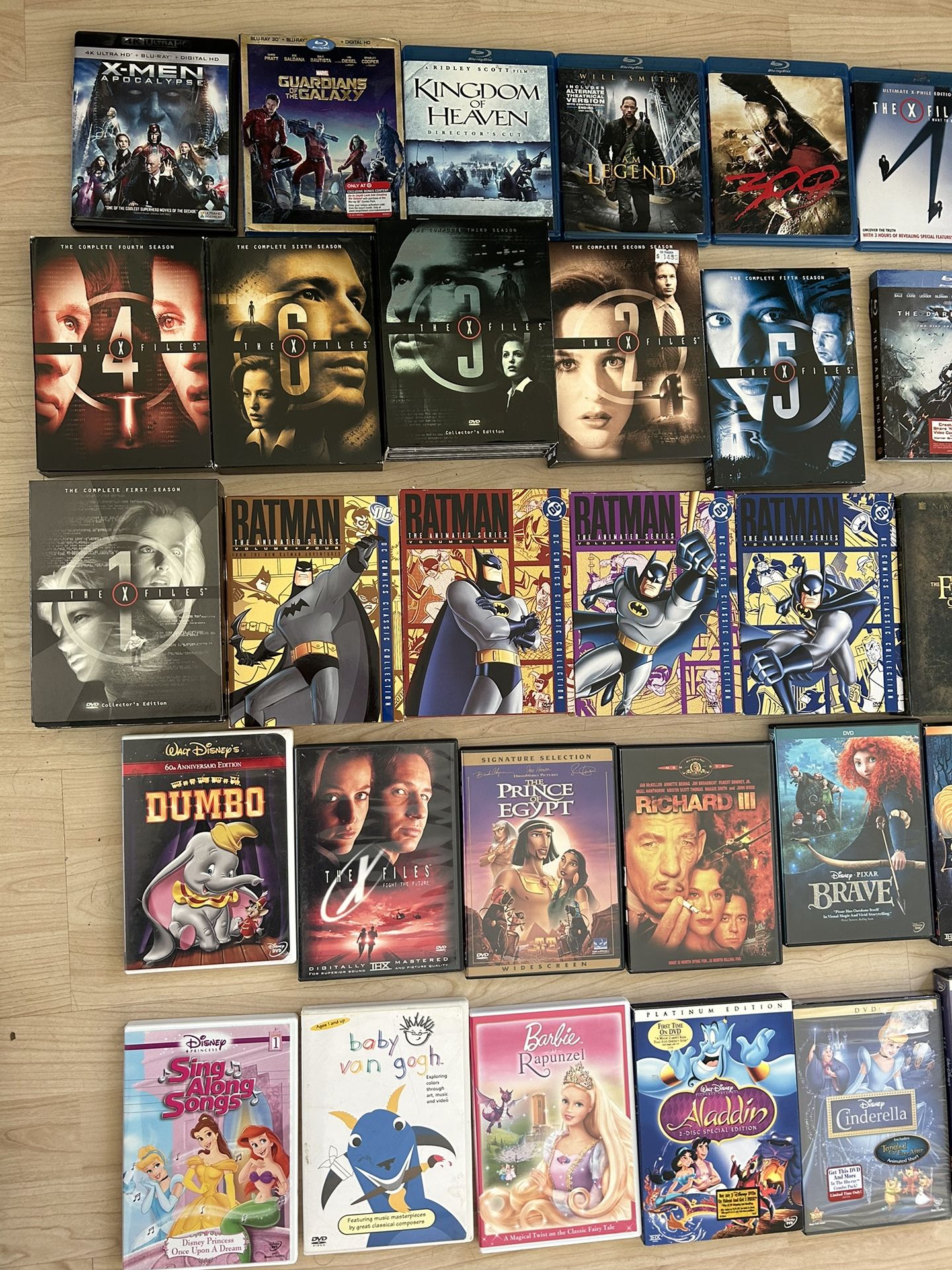 Selected DVDs and Blu-rays.