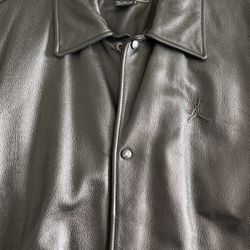Vintage Air Jordan Wings  Leather Jacket Size XL