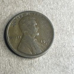 1919 S Wheat Penny L on Rim ERRORS RARE